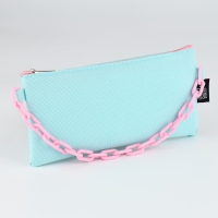 Пенал школьный текстильный &laquo;1 сентября: Мятная с цепью&raquo;, 21 х 10 см