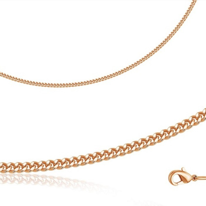 Браслет &laquo;Панцирное плетение&raquo; ривьера, позолота, 18 размер