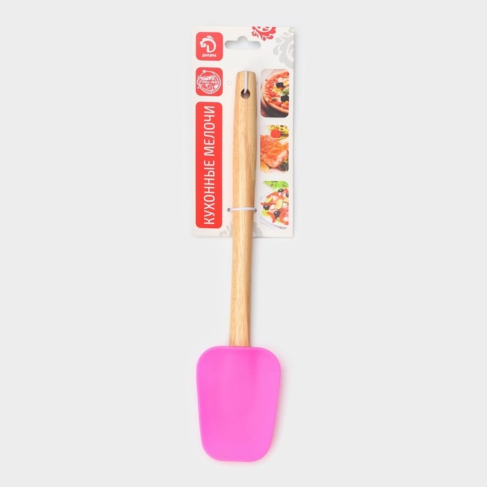 Лопатка Доляна &laquo;Бамбук&raquo;, 32 см, цвет МИКС