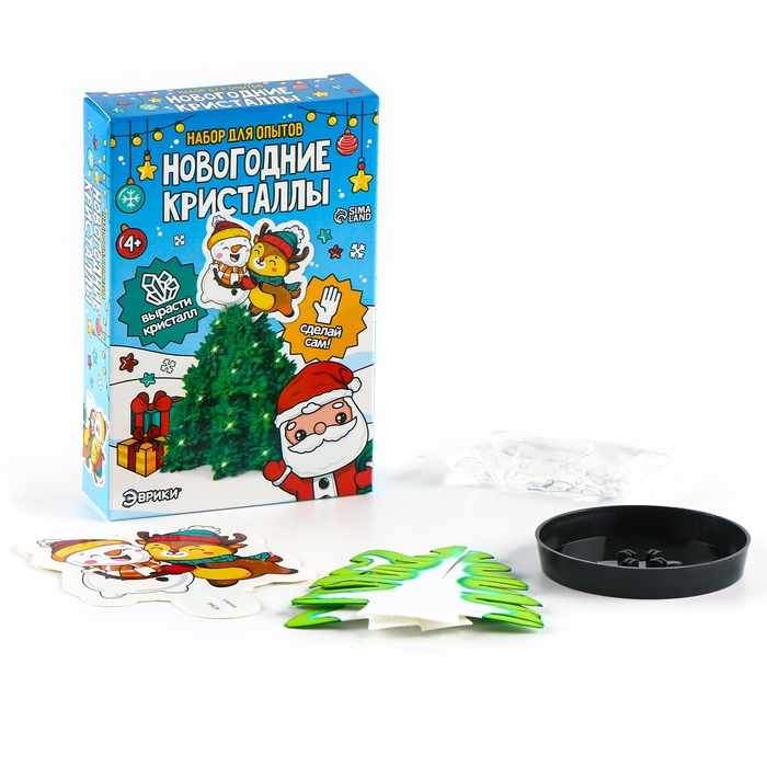 Набор для опытов «Новогодние кристаллы: Ёлочка», сделай сам Набор для опытов «Новогодние кристаллы: Ёлочка», сделай сам