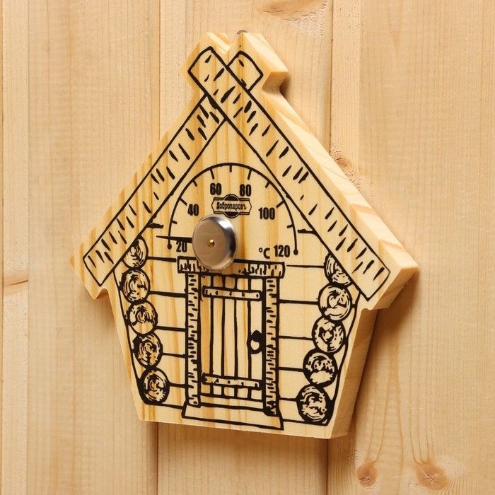 Термометр для бани Термометр для бани "Парилочка", деревянный, 17 х 16 см, Добропаровъ