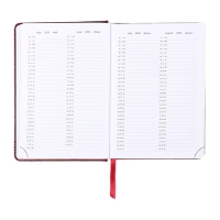 Ежедневник датированный 2025 B6 168 листов, deVENTE. Wild, твердая обложка кожзам с поролоном, перфорация, ляссе, блок 70, бордо