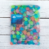 Декоративные камни для аквариума, светящиеся, 20 мм, 500 г, микс