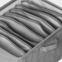 Органайзер для хранения белья LaDо́m, 9 ячеек, 25&times;33&times;16 см, цвет серый