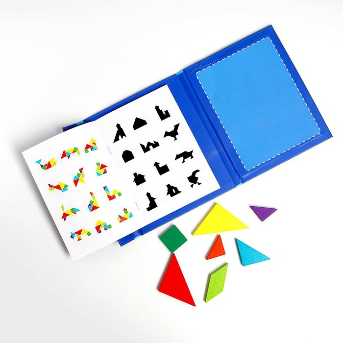 Магнитный танграм &laquo;В книжке&raquo;, 1,5 &times; 18 &times; 22 см