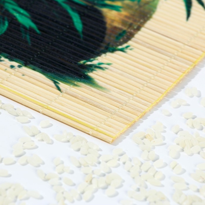 Циновка Макису для приготовления суши и роллов/коврик бамбуковый &laquo;Панда&raquo;, 22 х 24 см