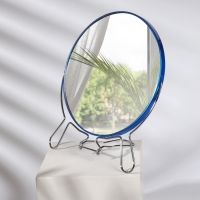 Зеркало настольное - подвесное &laquo;Круг&raquo;, двустороннее, с увеличением, d зеркальной поверхности 18,5 см, цвет МИКС