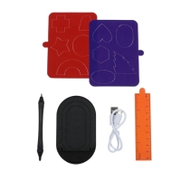 Планшет для рисования и заметок Luazon, 17", функция блокировки, оранжевый