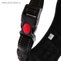 Шлейка К7 мягкая светоотражающая, размер XL, ОГ 74-92 см, вес 28-47,5 кг, черная Шлейка К7 мягкая светоотражающая, размер XL, ОГ 74-92 см, вес 28-47,5 кг, черная