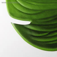 Салфетка сервировочная на стол &laquo;Тропики&raquo;, 46&times;42 см, цвет зелёный