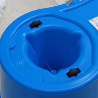 Швабра с отжимом и ведром с металлической центрифугой Доляна, 14 л, запасная насадка из микрофибры, колёсики, МИКС