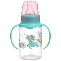 Подарочный детский набор &laquo;Волшебная пони&raquo;: бутылочки для кормления 150 и 250 мл, прямые, от 0 мес., цвет розовый
