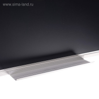 Доска магнитно-меловая 100х150 см, ЧЁРНАЯ, Calligrata СТАНДАРТ, в алюминиевой рамке, с полочкой Доска магнитно-меловая 100х150 см, ЧЁРНАЯ, Calligrata СТАНДАРТ, в алюминиевой рамке, с полочкой