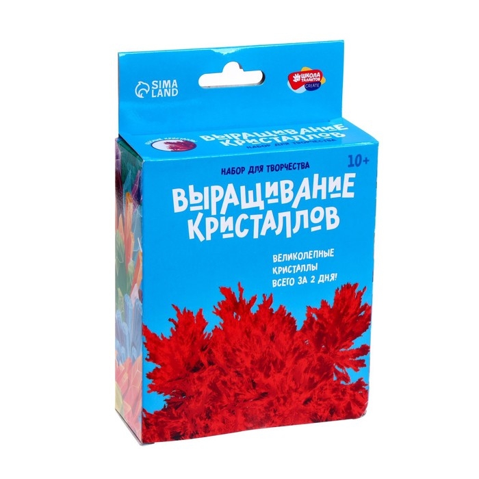 Выращивание кристаллов «Опыты. Лучистый кристалл», цвет красный Выращивание кристаллов «Опыты. Лучистый кристалл», цвет красный