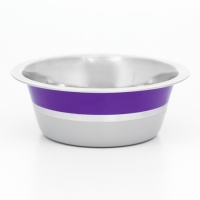 Миска цветная стандарт 350 мл, фиолетовая/бежевая Миска цветная стандарт 350 мл, фиолетовая/бежевая
