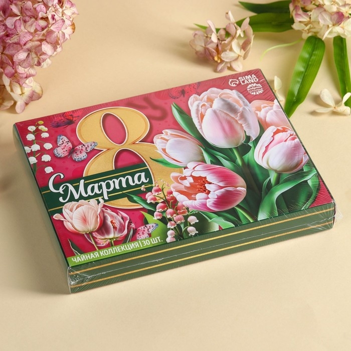 Чайная коллекция &laquo;8 марта&raquo;, 54 г (30 пакетиков х 1,8 г).