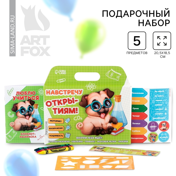 Подарочный набор 5 предметов на выпускной «Навстречу открытиям» Подарочный набор 5 предметов на выпускной «Навстречу открытиям»