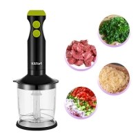 Блендер Kitfort КТ-3041-2, погружной, 350 Вт, 2 скорости, черно-салатовый