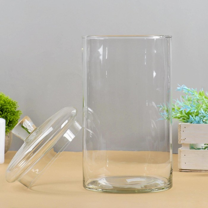 Ваза Ваза "Падерборн", трубка-146 с крышкой 14,5х30см (h-25см без/крышки)