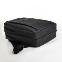 Рюкзак городской на молнии, 2 кармана, с USB, цвет чёрный Рюкзак городской на молнии, 2 кармана, с USB, цвет чёрный