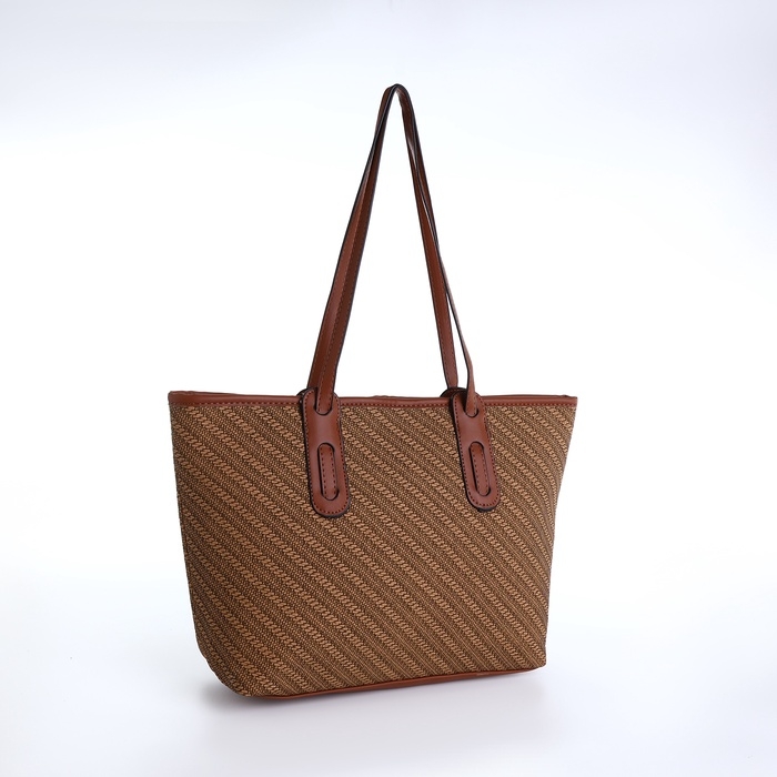 Сумка женская на молнии, средний размер, цвет коричневый Сумка женская на молнии, средний размер, цвет коричневый