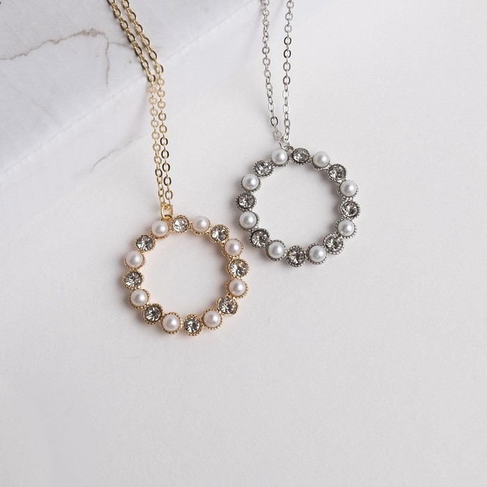 Гарнитур 2 предмета: серьги, кулон &laquo;Бонтон&raquo;, цвет МИКС, 43 см