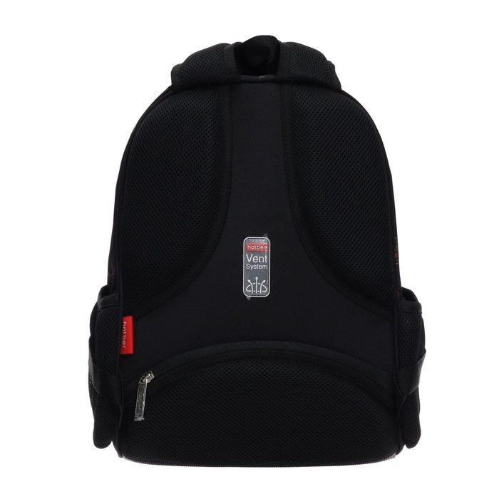 Рюкзак каркасный 38 х 29 х 12,5 см, Hatber Ergonomic light "All you need&hellip;", чёрный/жёлтый NRk_71035