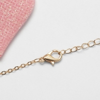 Набор &laquo;Выбражулька&raquo; 2 предмета: клипсы, кулон, бабочки весенние, цвет розовый в золоте