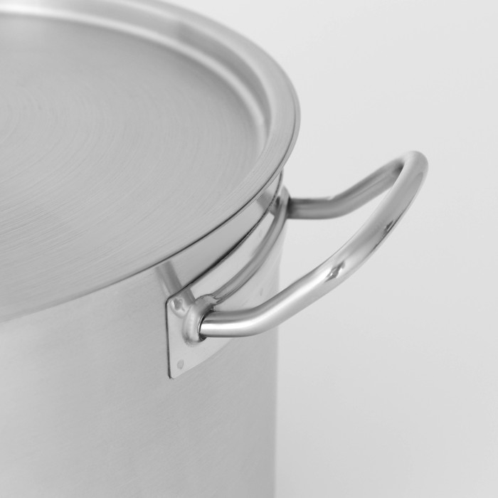 Кастрюля из нержавеющей стали Hanna Kn&ouml;vell с крышкой, 11 л, d=28 см, h=18 см, толщина стенки 0,8 мм, индукция