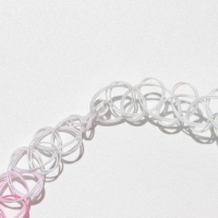 Чокер &laquo;Сердце&raquo; мягкое, цвет розово-салатовый, 40 см