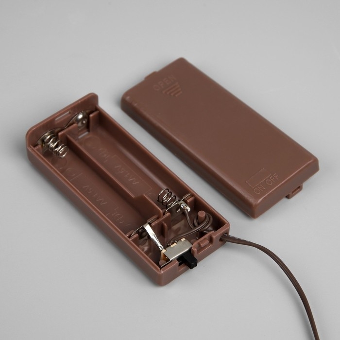 Светодиодная ветка 70 см, 20 LED, коричневая, AAх2 (не в комплекте), свечение белое