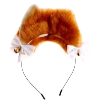 Карнавальный ободок новогодний &laquo;Котик&raquo; с бантиками, аниме