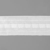 Шторная лента 40мм&times;100&plusmn;1м классическая матовая 2 шнура