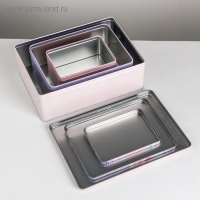 Набор подарочных жестяных коробок «Just for you», 26 х 18,5 х 9 см Набор подарочных жестяных коробок «Just for you», 26 х 18,5 х 9 см