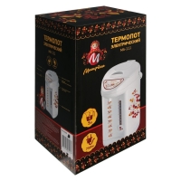 Термопот МАТРЕНА МА-111, 750 Вт, 5 л, регулировка t&deg;, белый с рисунком