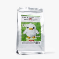 Набор для вязания крючком. Амигуруми: мягкая игрушка своими руками «Утёнок», 8 см Набор для вязания крючком. Амигуруми: мягкая игрушка своими руками «Утёнок», 8 см