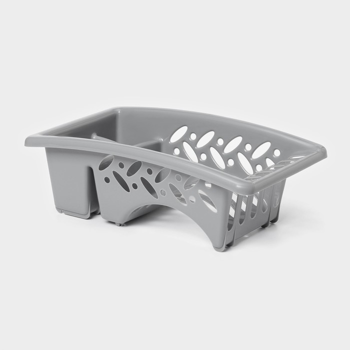 Сушилка для посуды, 32,5&times;19&times;11 см, цвет серый