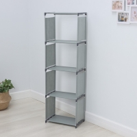 Стеллаж для хранения многофункциональный LaDо́m, 41&times;27&times;125 см, цвет серый