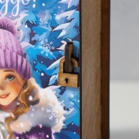 Новогодняя копилка-шкатулка "Верь в чудо" 14х12х5 см Новогодняя копилка-шкатулка "Верь в чудо" 14х12х5 см