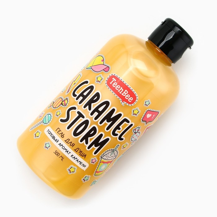 Гель для душа, увлажнение, 500 мл, аромат карамели, TeenBee Гель для душа, увлажнение, 500 мл, аромат карамели, TeenBee