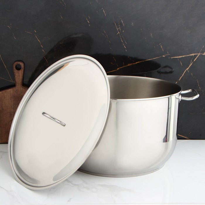 Кастрюля цельнотянутая &laquo;Профи&raquo;, 40 л, d=45 см, капсульное дно, индукция