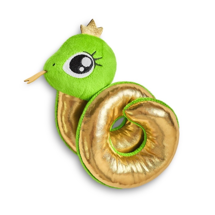 Мягкая игрушка змея &laquo;Золотая принцесса&raquo;, 17 см