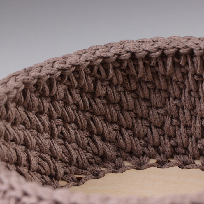 Корзинка "Малышка", 16 х 7,5 см, кофейный, хлопок