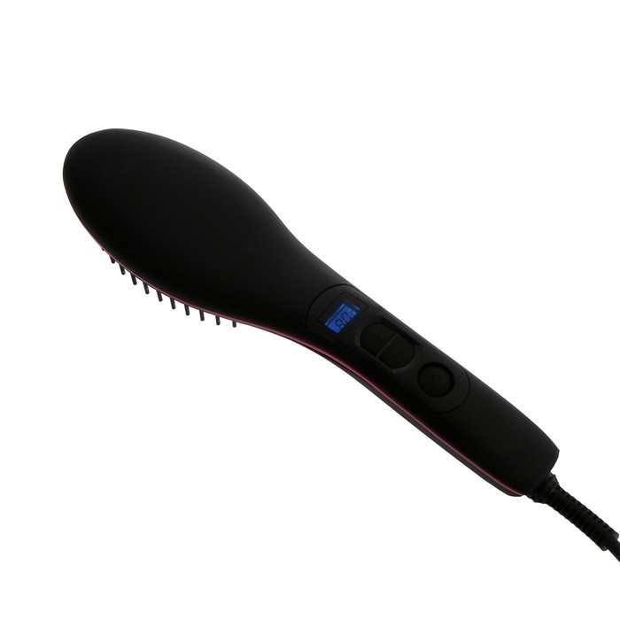 Расческа Luazon LR-02, электрическая, 50 Вт, дисплей, регулировка t, 220 В, розовая Расческа Luazon LR-02, электрическая, 50 Вт, дисплей, регулировка t, 220 В, розовая