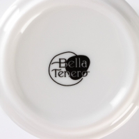 Набор керамический для специй на бамбуковой подставке BellaTenero &laquo;Герда&raquo;, 3 предмета: солонка 120 мл, перечница 120 мл, сахарница с ложкой 220 мл, цвет белый