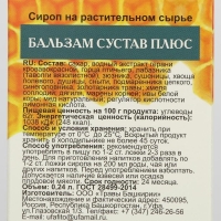 Бальзам &laquo;Сустав плюс&raquo; с мёдом, 240 мл