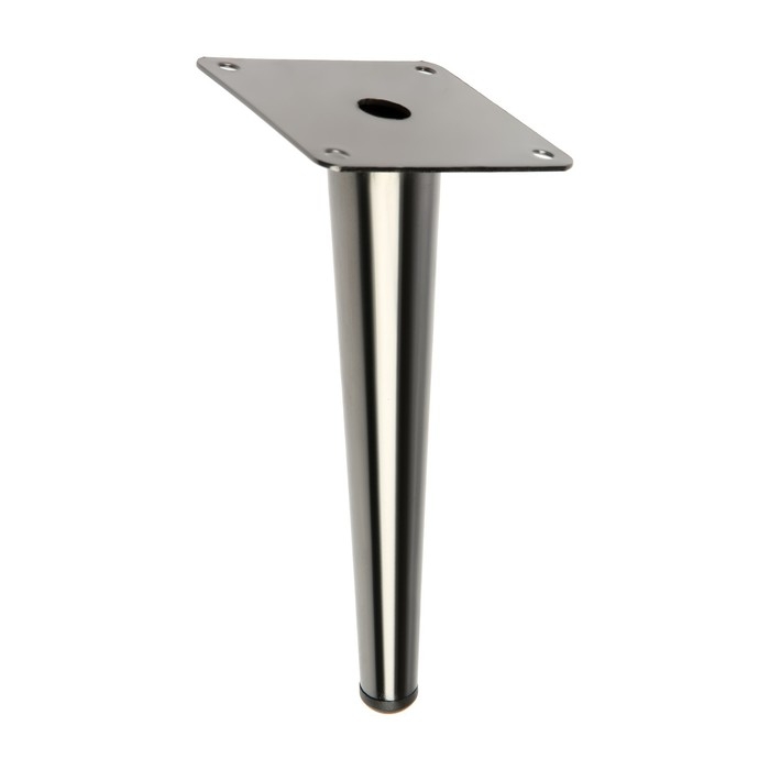 Опора мебельная CAPPIO OP07,h=200мм,толщ площ 1,8,  цвет глянцевый черный