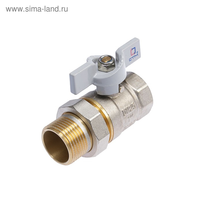 Кран шаровой Кран шаровой "СТМ" СТАНДАРТ, с американкой 1", бабочка