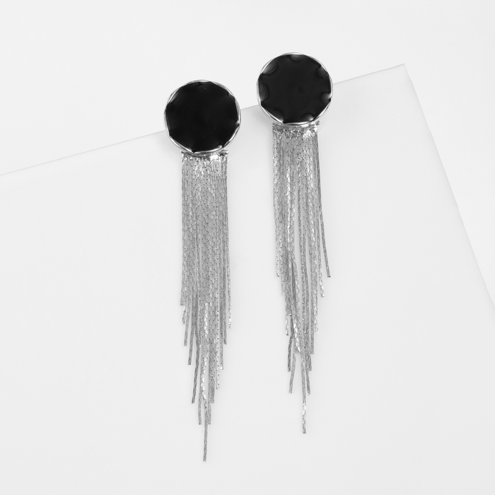 Серьги ассорти &laquo;Валькирия&raquo; струящийся дождь, цвет серебро