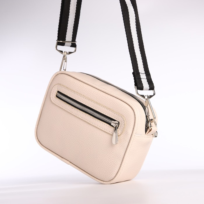 Сумка женская через плечо, TEXTURA, маленький размер, цвет бежевый